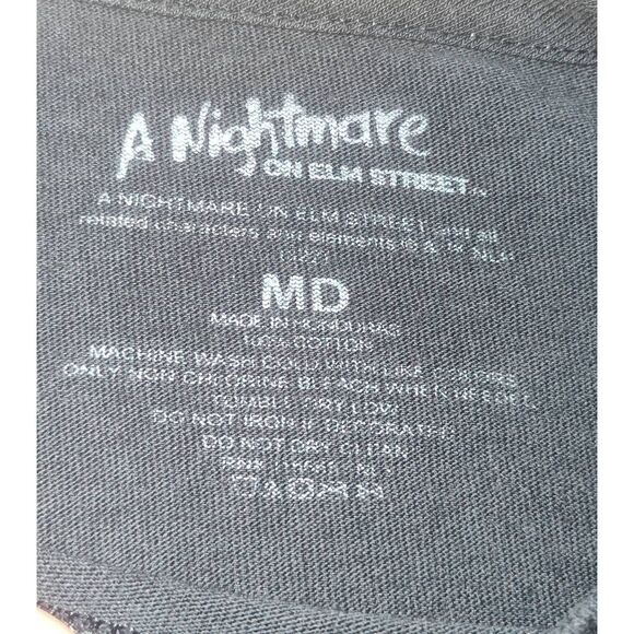 Freddy Krueger Follow Your Dreams long Sleeve T-Shirt Medium Black Nightmare Elm - Picture 6 of 6